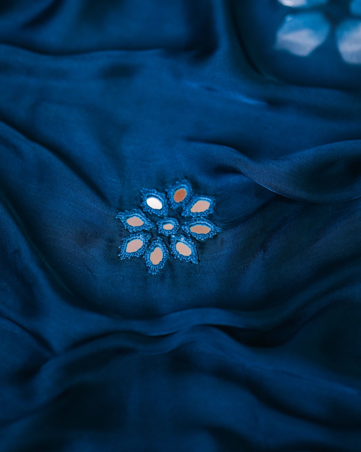 Blue Modal silk Saree