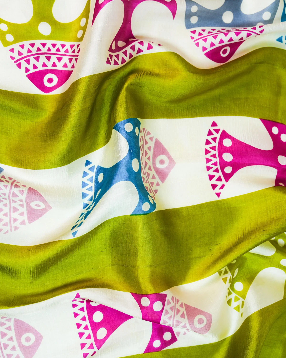 Green Murshidabad Silk Saree — Pure Silk Saree